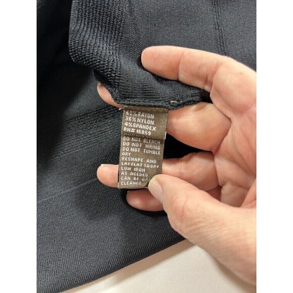 J McLaughlin Sweater Dress Black Medium Short Sleeve Flare Skirt - Picture 8 of 10